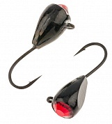 Капля с ушком и камнем d-3мм 0,5гр