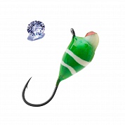 Капля с ушком (обмазка с камнем-винт) 4мм 1,14гр