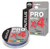 Шнур Nautilus Pro Braid x4 Multicolor 150м #2,5