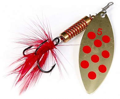 Блесна Lucky John Spin-X Long 5 (12гр) #GR