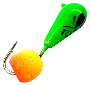 Мормышка Wormix WCP Капля зелёная d-4,5мм 1,1гр