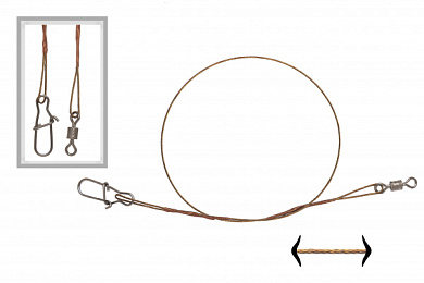 Поводок оснащённый Toughlon Контакт 7x7 20см 15кг (10шт)