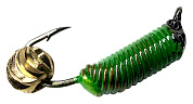 Мормышка Санхар Ручейник №1 0,3гр #Зелёный + Зефир Латунь