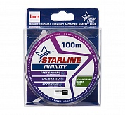 Леска I am Starline Infinity Chameleon Green Color  100m 0,203mm