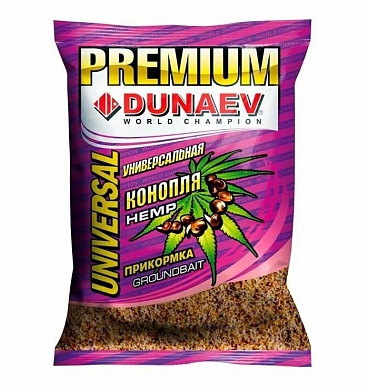 Прикормка Dunaev Premium 1кг Универсальная Конопля  
