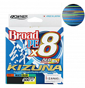 Шнур Owner Braid X8 Broad PE Multi Color X8 0,15мм #1.2