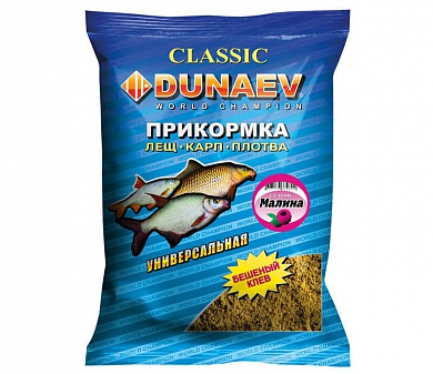 Прикормка классическая Dunaev Малина 900гр
