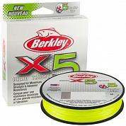 Шнур Berkley X5 Braid Flame Green 150m 0.14mm