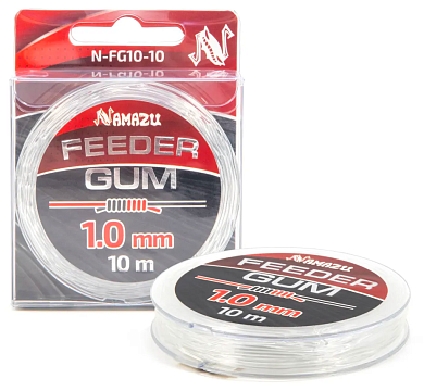 Фидерная резина Namazu Feeder Gum прозрачный 10м 1мм