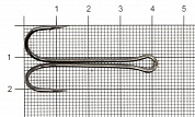 Двойник KOI Double Hook №2/0 10шт