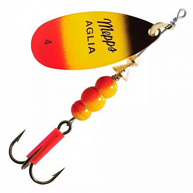 Блесна Mepps Aglia Furia 4 #Black/Yellow/Red 9гр
