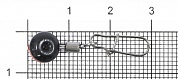 Вертлюг с карабином Sprut SS-82 BN #S