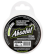 Леска Absolute прозрачная 100м 0,181мм