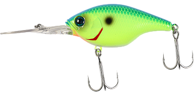 Воблер Jackall Gillcra 60F #Blue Back Chartreuse
