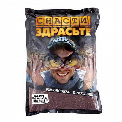 Прикормка "Снасти, Здрасьте!" Карп-карась 800гр