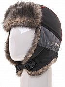 Шапка ушанка Huntsman Siberia цвет Серый/Чёрный размер 58-60 ткань Breathable мех Волк