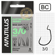 Офсетные крючки Nautilus Cutting Point Series Wide Gape Plus CP-33 BC #3/0