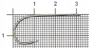 Крючок Hitfish Direct Single Hook Big Hole (большое ушко) #1/0