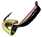 Мормышка Санхар Столбик №3 d-2мм 0,6гр #Медная коронка + Латунный колокольчик