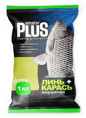 Прикормка Amatar Plus Линь-Карась Марципан 1кг