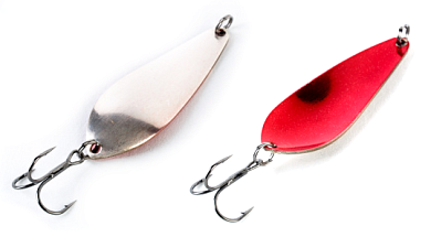 Блесна Русская рыбалка Атом 21гр #Серебро/Красный