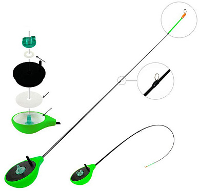 Удочка зимняя Akara Finezza Green