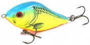 Воблер Salmo Slider 10F #CB Chartreuse Blue