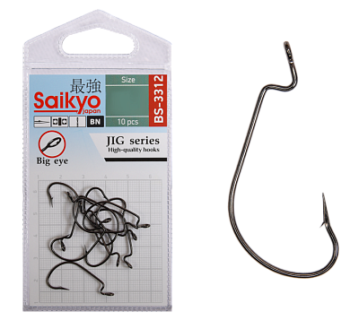 Офсетные крючки Saikyo BS-3312 BN #2