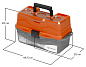 Ящик трёхполочный Nisus Tackle Box Оранжевый