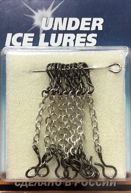 Цепочка с застежками LumiCom 10шт #Ag