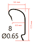 Офсетные крючки Saikyo BS-3312 BN #8