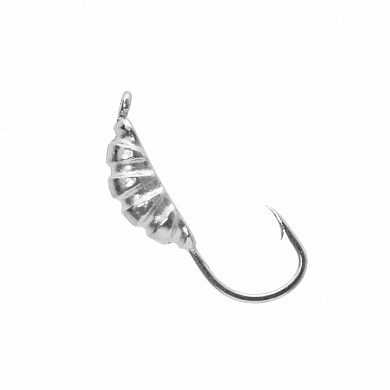 Мормышка Опарыш (гальваника) 5мм #Ag