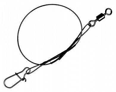 Поводок Чёрный 25см