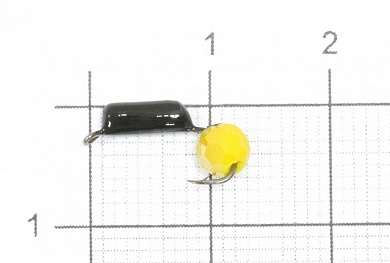 Мормышка Гвоздешарик 2мм #Многогранный жёлтый 