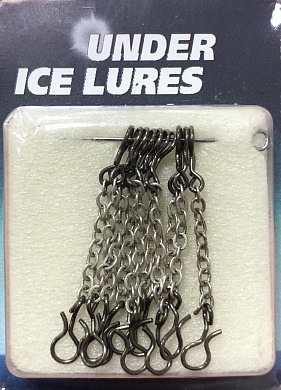 Цепочка с застежками LumiCom 10шт #Ni 