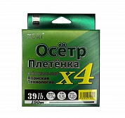 Шнур ZORI Осётр X4 100м 0,18мм Dark Green