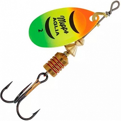 Блесна Mepps Aglia Fluo 2 #Firetiger 4.5гр