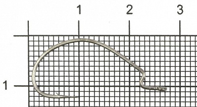 Крючок Hayabusa WRM951 black matte #4