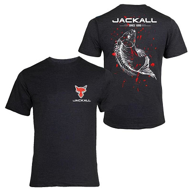 Футболка Jackall Fish Bone цвет антрацит размер XL