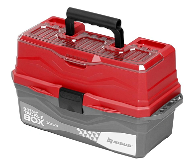 Ящик трёхполочный Nisus Tackle Box Красный