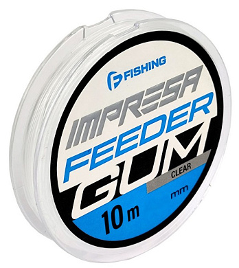 Фидерная резина F-Fishing Impresa Прозрачная 10м 0,8мм