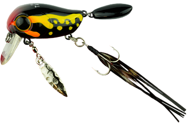 Воблер Jackall Micro Tappy #Makkuro Dokugaeru