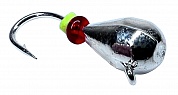 Мормышка DS Fishing Капля с ушком d-3мм 0,5гр #Серебро