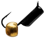 Мормышка Санхар Столбик №1  0,4гр #Чёрный + Латунный шар