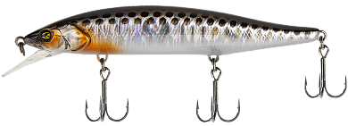 Воблер Jackall RV-Minnow 110SP #HL Silver & Black