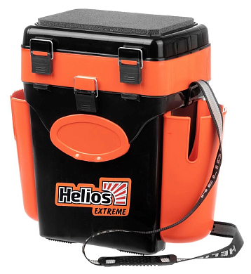 Ящик рыболовный зимний Helios Extreme 10л оранжевый