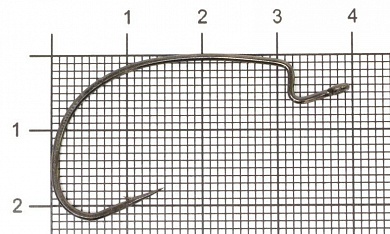 Офсетные крючки Owner J-Light 5109 #2/0