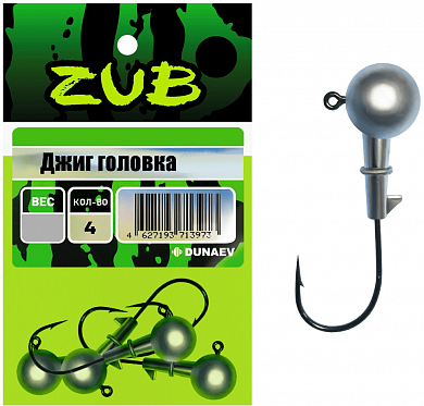 Джиг-головка ZUB 502 6гр №5/0 (4шт)