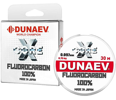 Флюорокарбон Dunaev 30м 0,405мм