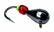 Мормышка DS Fishing Капля с ушком d-4мм 1гр #Чёрный никель